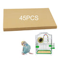 KCGANI 35 Pcs Gravel Liner Paper for Bird Cage, 11 x 17 Inch Bird Cage Liner Paper Bedding Calcium Paper Special Pet Bedding Accessories for Pet Parrot Bird Cage in Sea Sand