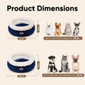 FUKUMARU Cute Round Cat Bed, Calming Donut Small Dog Beds, Washable