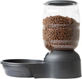 Petmate Replendish Automatic Dog Feeder Gravity Pet Treat Dispenser with Microban Protection Base, Wide Mouth Bowl, 100% BPA Free - 10 lb