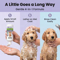 Puppy Shampoo & Conditioner | Made in USA | Tear Free | Best Shampoo for Puppies | Sensitive & Itchy Skin Wash | Oatmeal Bathing | Tearless, Lavender, 8oz [We Love Doodles]
