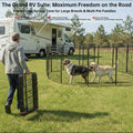 Dog Playpen Outdoor for Medium/Large Dogs 36'' High, Heavy Duty Dog Playpen with Rustproof and Sturdy Stakes, 3ft Dog Fe