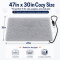 GOLOPET Extra Large Dog Heating Pad, 47×30 In with Smart Thermostat Switch and Power Line Protection Tube,Obtained MET a