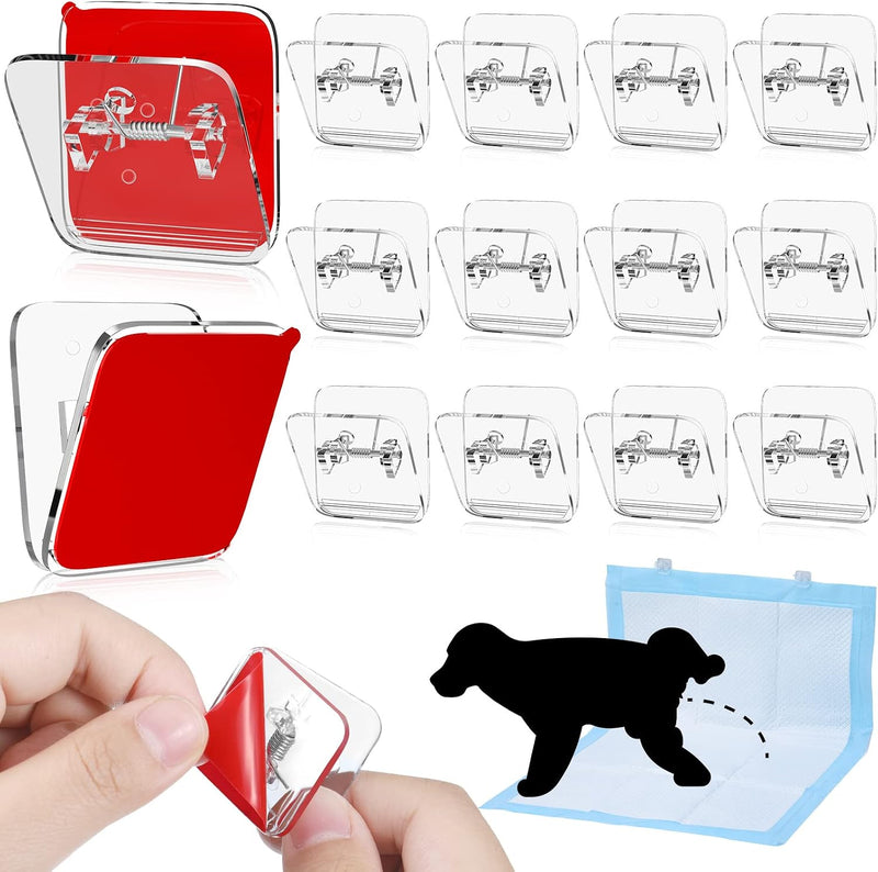 Yalikop 12 Pcs Wall Pee Pad Holder Dog Potty Training Pad