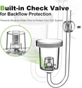 FZONE Acrylic Aquarium CO₂ Diffuser Built-in Check Valve