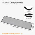 15ft x 3ft Balcony Netting for Pets - Heavy Duty Cat Balcony Net, Thickened Mesh Railing Protector for Apartment, Stairs