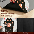 Dog Feeding Mat, Dog Food Mat & Water Bowl Mat, Absorbent Pet Food Dispenser Mat Non-Slip Rubber Backing Quick Dry Pet F