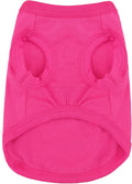 Expressive Cotton Dog Apparel: Soft, Lightweight Puppy Shirt Vest for Small and Medium Dogs, Featuring the Playful 'Cute but Psycho' Slogan Print Rose Red Medium