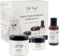 Eye Envy Cat Tear Stain Remover Starter Kit. Gentle, Natural, Safe. Contains: Stain Solution, Applicator Pads, and Stain