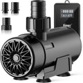 hygger 15W-100W Water Pump with Controller (Up to 3430GPH), Submersible/Inline Return Pump with Adjustable Mode/Flow, 2 