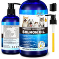 Wild Alaskan Salmon Oil for Dogs & Cats - Omega-3 Supplement for Skin, Coat & Joint Health, Sustainable All-Breed Formula, Human Grade, Perfect for Picky Eaters on Wet or Dry Food - 8.8 fl oz