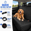 Protect Seats from Mud & Fur - Full Bench Back Seat Cover for Dogs & Kids