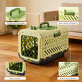 Pet Crate for Cats & Small Dogs-19.88’’L No-Tool Assembly Foldable Cage for Puppies Cats Kittens Easy to Carry Washable 