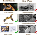 Tfwadmx Snake Climbing Branch,Resin Reptile Enclosure Decor