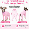 Dog Surgery Recovery Suit, Four-Leg Long Sleeve Dog Onesie