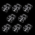NestBasics Aquarium lid Clips Fish Tank top Cover lid Support Holder Clip for Rimless or Rim Fish Tank (Transparent, 8pc