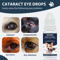 Cataract Drops for Dogs, Dog Eye Drops for Relieving Itching & Irritation, Vet Recommend Eye Drops for Dogs Eye Infection Treatment, Long-Lasting Relief for Dryness Pink Eyes Vision Clarity (2 X10ml)