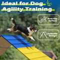 Dogs Agility Course Backyard Set, Non-Slip Dog Agility A-Frame with 2 Chains, Dog Agility Equipment, 84” x 24” Large Siz