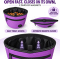 2-Cup Magnetic Dog Treat Pouch with Waist Belt and Metal Clip