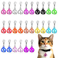 HJZHII 26Pcs Cat Collar Bell Pet Bells for Cat Dog Collar, Colourful Small Dog Puppy Pet Bells for Collars with 1Pack Keychain