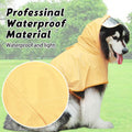 Dog Raincoat Hooded Slicker Poncho - Reflective Lightweight Pet Rain Jacket Coat,Dog Waterproof Raincoat with Adjustable