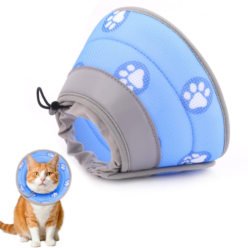 Toptakeit Cat Cone Collar Soft Elizabethan Collar for Surgery Recovery - Adjustable for Small and Large Cats Kittens to Stop Licking