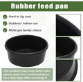 Sadnyy 2 Pcs 4 Quart/ 1 Gallon Rubber Feeder Pan Horse Feed Bucket