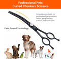 Dog Grooming Scissor,7.0'' Pet Curved Chunkers Shears