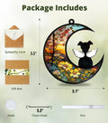 Pet Memorial Gifts for Loss of Dog,Dog Passing Away Gifts,Dog Loss Sympathy Gift,DIY Memorial Suncatcher(Sunflower)