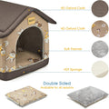 Dog House Indoor, L Size Indoor Dog House for Medium Dog