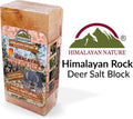 100% Natural Himalayan Rock Deer Salt Licking Block - Animal Licking Mineral Salt Block, Natural Feed Salts Bricks For D