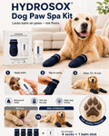 Dog Paw Spa Kit – Paw Balm & Moisturizing Dog Socks for Dry, Cracked Paw Pads – Anti-Lick Paw Protection with 4 Non-Slip