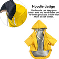 Dog Raincoat rain Jacket Raincoat Dogs Waterproof Small Medium Breeds Zip Closure Storage Pocket Harness Hole