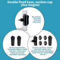 hygger 2100GPH Double Head Aquarium Wave Maker, Quiet 5W Aquarium Circulation Pump, with Strong Magnetic Suction Base, 3