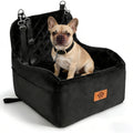 Dog Car Seat for Small/Medium Dogs, Dog Booster Seat with Thick Comfort Foam for Pets Up to 35 lbs, Washable & Detachable Pet Cars Seat with Safety Tether, Storage Pockets,Universal Car Seatbelt Clip