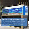 XCNO Aquarium Background Poster Fish Tank Wallpaper, Double-Sided, 12"x 25"
