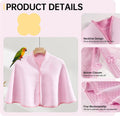 QBLEEV Parrot Anti-Scratch Shoulder Protector, Bird Diaper Poop Cover Pad