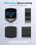 SEAOURA 2-in-1 Aquarium Magnetic Cleaner with Digital Aquariums Thermometer