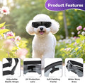 Dog Goggles Small Breeds, Anti-UV Small Dog Sunglasses for Outdoor Driving Cycling Riding, Windproof Sandproof Dig Eye P