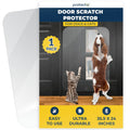 PROTECTO Heavy Duty Door Protector from Dog Scratching, 35.5 x 24” Clear Door Scratch Protector, Easy to Install on Window, Wall, Screen & Sliding Doors | Cat Scratch Guard for Indoors Outdoors