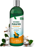 Vet's Best Natural Flea & Tick Dog Shampoo – Plant-Based Formula with Cotton Spice Scent – Natural Dog Shampoo with Essential Oils for Flea and Tick Support – Made in USA – 12 oz Bottle