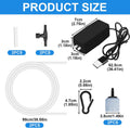 Uncle Yang Aquarium Air Pump 1W Adjustable Quiet Aquarium Aerator