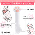 Uiifan 8 Pcs Cat Food Can Covers Lids Set, Silicone Pet Food Can Lids with Multi-Function Cat Foods Spoon and Opener, Silicone Wet Foods Spoon for Cats and Dogs(Pink)