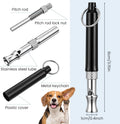 2 Pack Adjustable Ultrasonic Dog Whistle, Dog Training Whistle with Lanyard