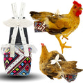 Reusable 3D Chicken Diapers for Indoor Chickens – Leak-Proof 3D Pouch with Replaceable Bag, Adjustable Straps & Cross-Back Design, Fit for Hens and Roosters(Plastic Bags not Included)-Widened