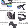 Dog Goggles, Dog Sunglasses UV Protection with Adjustable Strap