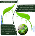 9-Pack Plastic Leaf Decor Decorations with Suction Cups, Reptile Basking Platform for Terrarium Frog Tank, Habitat Climb