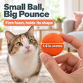 Rawry Foam Ball Cat Toy for Indoor Cats & Kittens,12 Pack, Orange