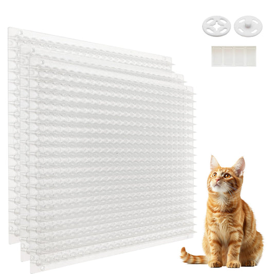 Mardili 12 Pack Scat Mat for Cats with Spikes, Cat Repellent Mat Deterrent Indoor, Training Pads Keep Dogs and Cats Off Couch, Bed, 16 x 13 Inch Garden Scat Mats Outdoor