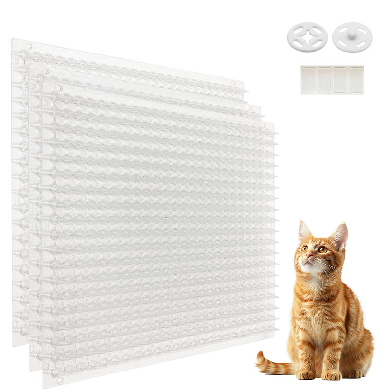 Mardili 12 Pack Scat Mat for Cats with Spikes, Cat Repellent Mat Deterrent Indoor, Training Pads Keep Dogs and Cats Off Couch, Bed, 16 x 13 Inch Garden Scat Mats Outdoor