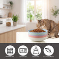 OLULU 10 Pack Cat Bowls, Whisker Friendly Kitten Dishes, Durable Wheat Straw Cat Food Bowls for Indoor Outdoor Cats